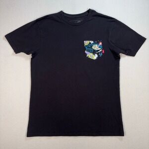 Vans Disney Pixar Buzz Lightyear Pocket T-Shirt Men's M Black Cotton Toy Story‎